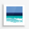 Handmade screen printing 20x20cm - Atlantic Horizon 08