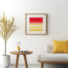 Handmade screen printing 30x30cm "Horizon Atlantic n°6"